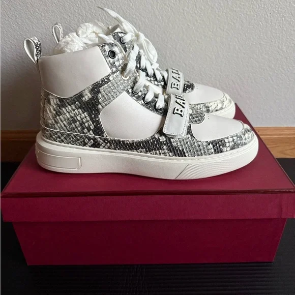 Bally Snakeskin Pattern Sneakers - Picture 3 of 4